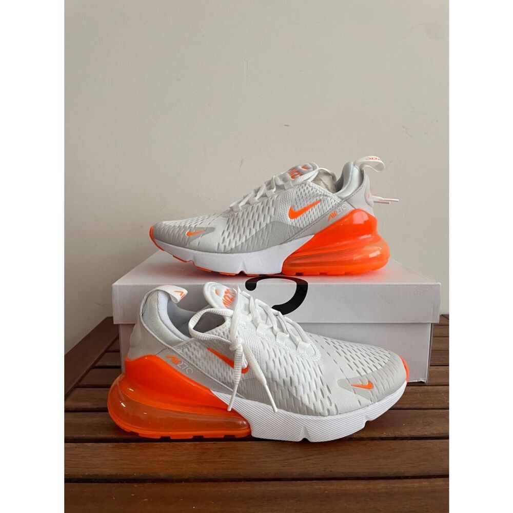 Nike Air Max 270 Total Orange Vast Grey USA Women 8/UK 5.5/EU 39(AH6789-126)